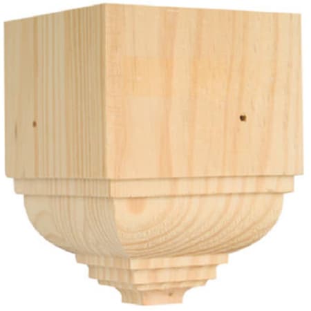 Waddell Mfg Co OCTB-52 6.75 L x 6.5 W x 6.5 D in. Outside Crown Trim Pine Block Moulding 203976